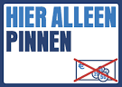 alleen pinnen