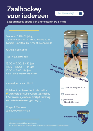 Zaalhockey voor iedereen
